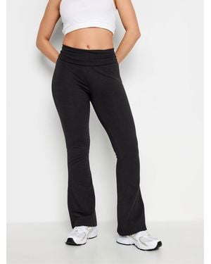 PixieGirl Petite Pixiegirl Petite Fold Over Waist Flared Leggings - Blue