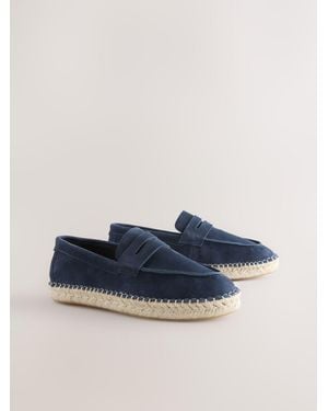 Next Suede Espadrille Loafers - Blau