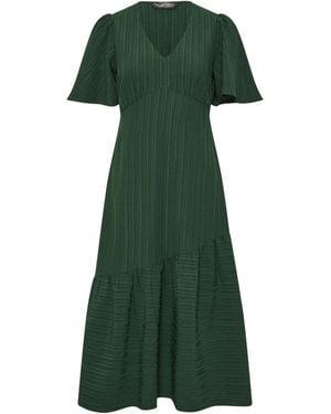 PixieGirl Petite Crinkle Midi Dress - Green