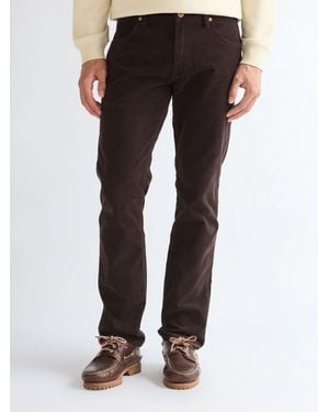 Wrangler Greensboro Chocolate Torte Regular Straight Corduroy Jeans - Black