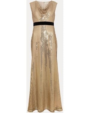 Phase Eight Jamae Sequin Maxi Dress - Natural