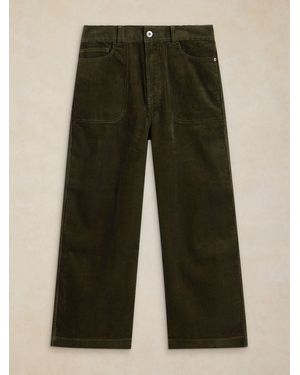 White Stuff Tia Cord Wide Leg Jeans - Green