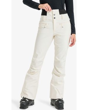 Roxy Rising High Waisted Technical Ski Trousers - White