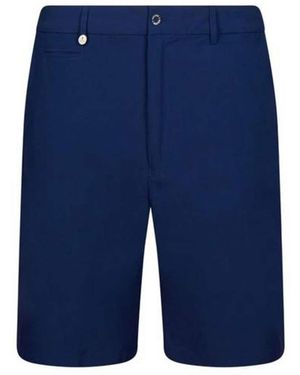 Golfino Birdie Light Techno Stretch Flat Front Bermuda Golf Shorts - Blau