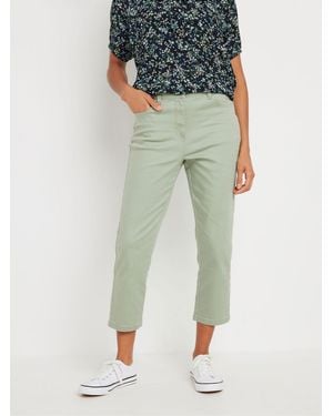 M Com Cropped Jeans - Green