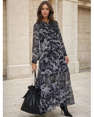 Religion Loose Zoe Maxi Dress - Gray