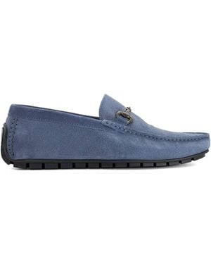 Dune Wide Fit Brackon Moccasins - Blue