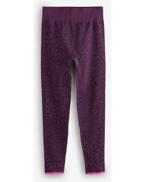 Sweaty Betty Animal Base Layer Leggings - Purple