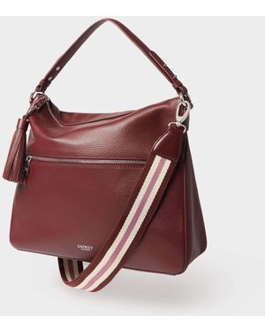 Osprey Leather Hobo Bag - Purple