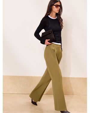 Lipsy X Gemma Owen Petite Premium Wide Leg Tailored Pants - Pink