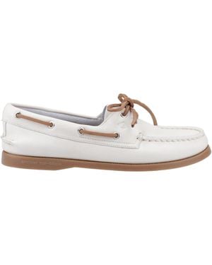 Crocs™ Sperry Authentic 2 Eye Boat Shoes - White