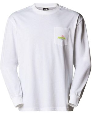 The North Face Expedition Celebration Oversized Long Sleeve T-Shirt - White