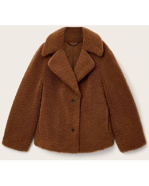 AllSaints Allsaints Eddie Faux Teddy Coat - Brown