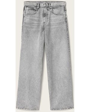 AllSaints Rivet Slouch Jeans - Gray