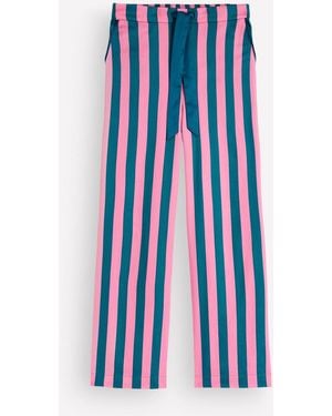 Boden Cotton Pajama Pants - Blue