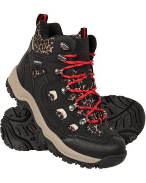 Mountain Warehouse Adventurer Printed Waterproof Boots - Black