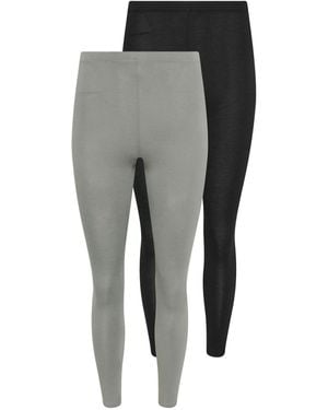 PixieGirl Petite Pixiegirl Petite Leggings 2 Pack - Gray