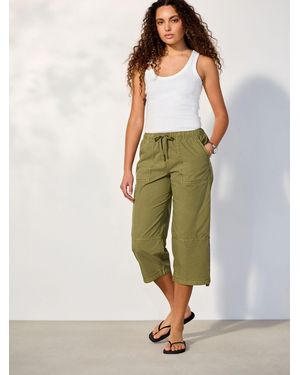 Next Khaki Cropped Utility Chino Pants - Natural