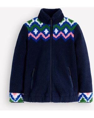 Boden Dark Alnwick Borg Jacket - Blue