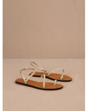 Manebí Braid Toe Ring Sandals - Natural