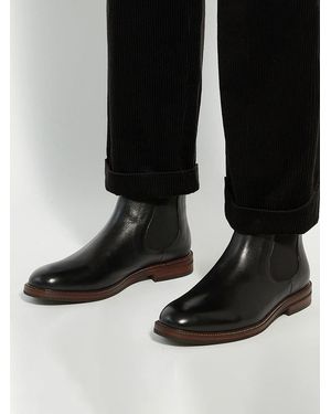 Dune Standard Fit Maisen Stitch Rand Chelsea Boots - Black