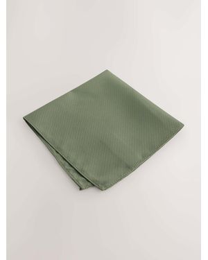 Next Textured Pocket Square - Green