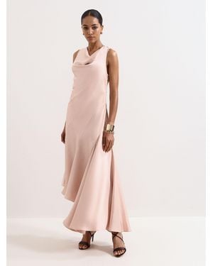 Phase Eight Thyra Satin Dress - Pink