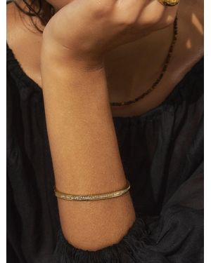 Next Waterproof Stainless Steel Sparkle Bangle - Black