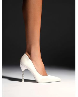 Linzi Adore Courts With Diamante Heel - Black