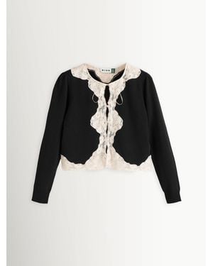 RIXO London Tassia Cardigan - Black