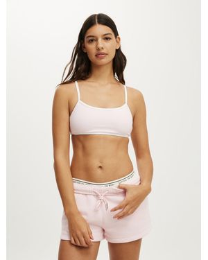 Cotton On Plush Classic Mini Shorts - Natural