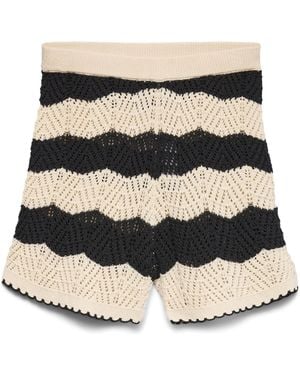 Vero Moda Crochet Shorts - Natural