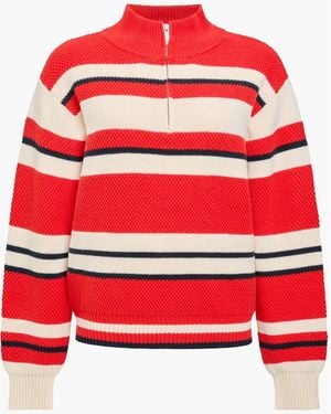 French Connection Varli Stripe Jumper - Red