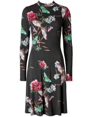 Joe Browns Butterfly Print Mini Dress - Black