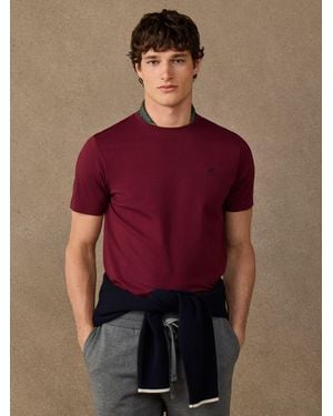 Hackett Classic Fit H Logo T-Shirt - Red