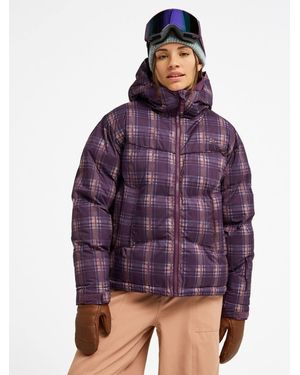 Roxy Alofated Puffer Technical Snow Jacket - Purple