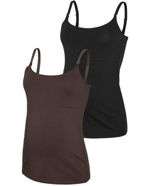 Mama.licious Maternity And Nursing Tops 2 Pack - Black