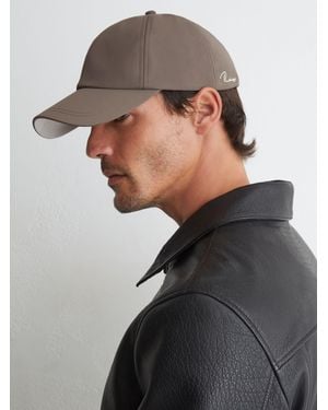 Reiss Mushroom Caleb Technical Logo-Embroidered Baseball Cap - Gray