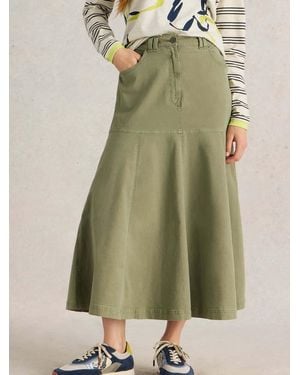 White Stuff Quinn Midi Skirt - Green