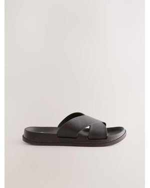 Next Eva Cross Over Sandals - Brown