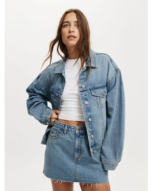 Cotton On Original Denim Jacket - Blue