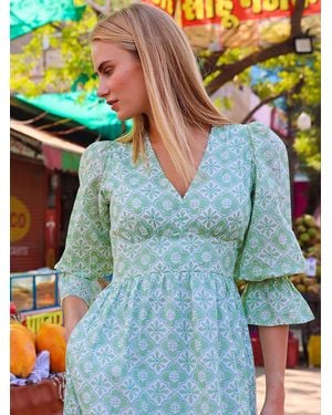 Aspiga Chloe Thin Cotton Dress - Blue