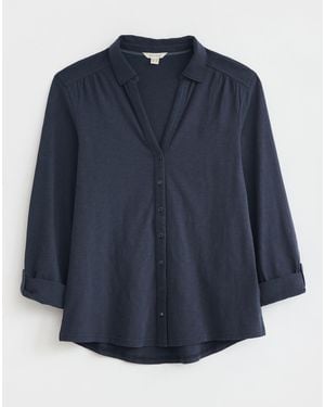 White Stuff Annie Jersey-Shirt Aus 100 Baumwolle - Blau