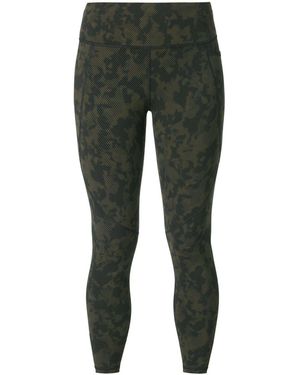 Sweaty Betty 7/8 Length Power Embossed Workout Leggings - Green
