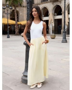 Threadbare Gathered Waist Maxi Skirt - Black