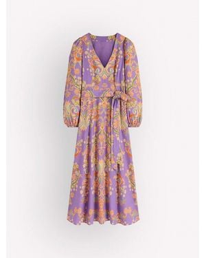 Boden Linen Blend Dress - Pink