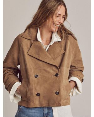 JD Williams Anthology Suede Jacket - Brown