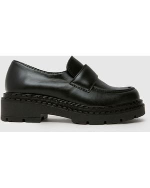 schuh Lawson Chunky Loafers - Black