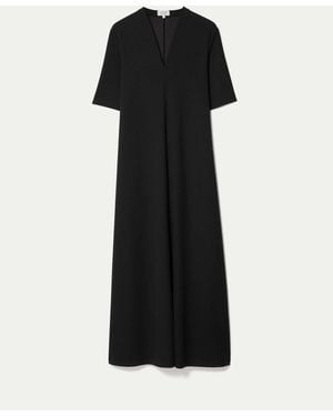 Jigsaw Modal Cupro Trapeze Maxi Dress - Black