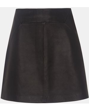 Whistles Petite A Line Skirt - Black